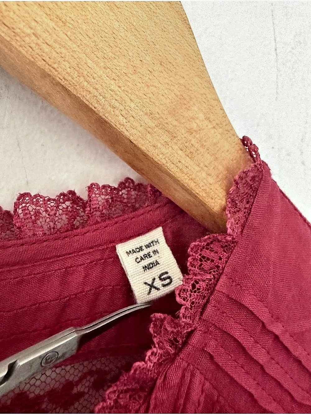 Doen Lace Detail Maxi Dress in Pink Size XS Like New - Picture 4 of 6